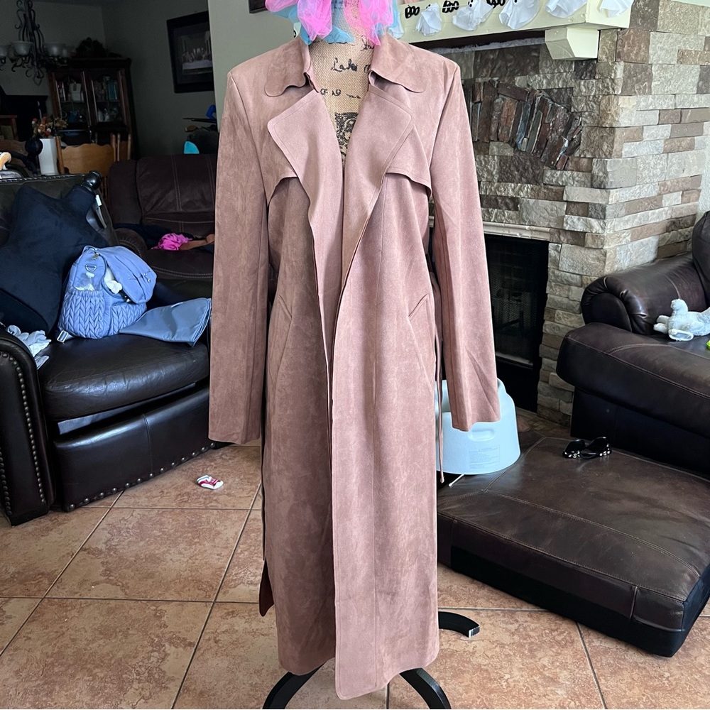 Solitaire Women's Brown Trench Coat